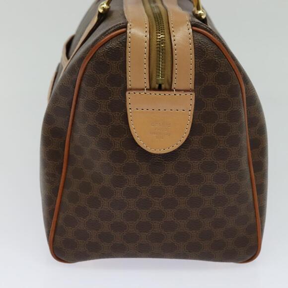 CELINE Macadam Canvas Hand Bag Pvc Leather Brown - Picture 5 of 12